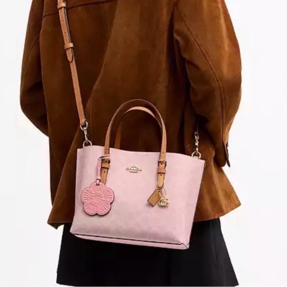 New COACH MOLLIE 25 POWDER PINK TOTE - Picture 3 of 7